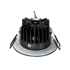Arcchio LED-alasvalo Lirin, musta, 4000K