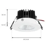Arcchio LED-alasvalo Lirin, valkoinen, 2700K