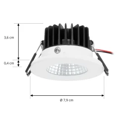 Arcchio LED-alasvalo Lirin, valkoinen, 2700K