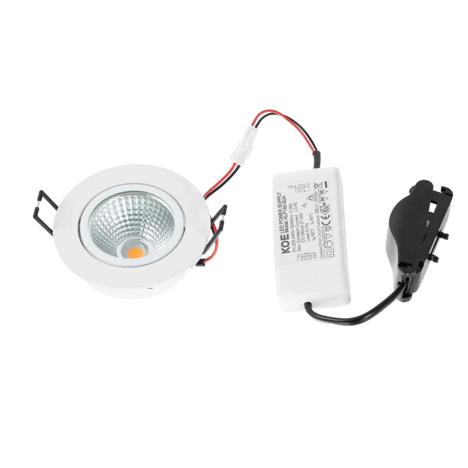 Arcchio LED-alasvalo Zarik, valkoinen, 2700K