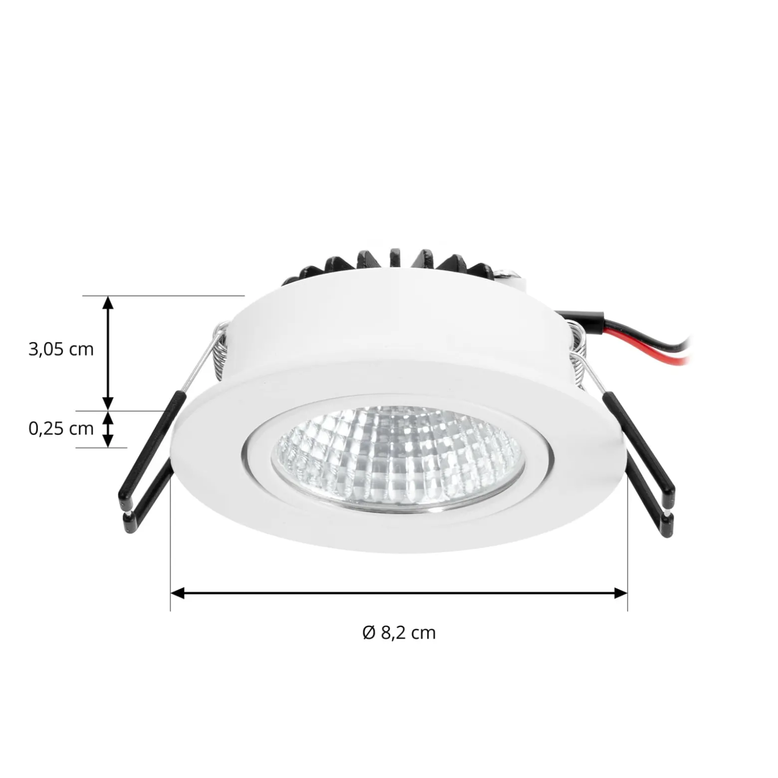 Arcchio LED-alasvalo Zarik, valkoinen, 2700K