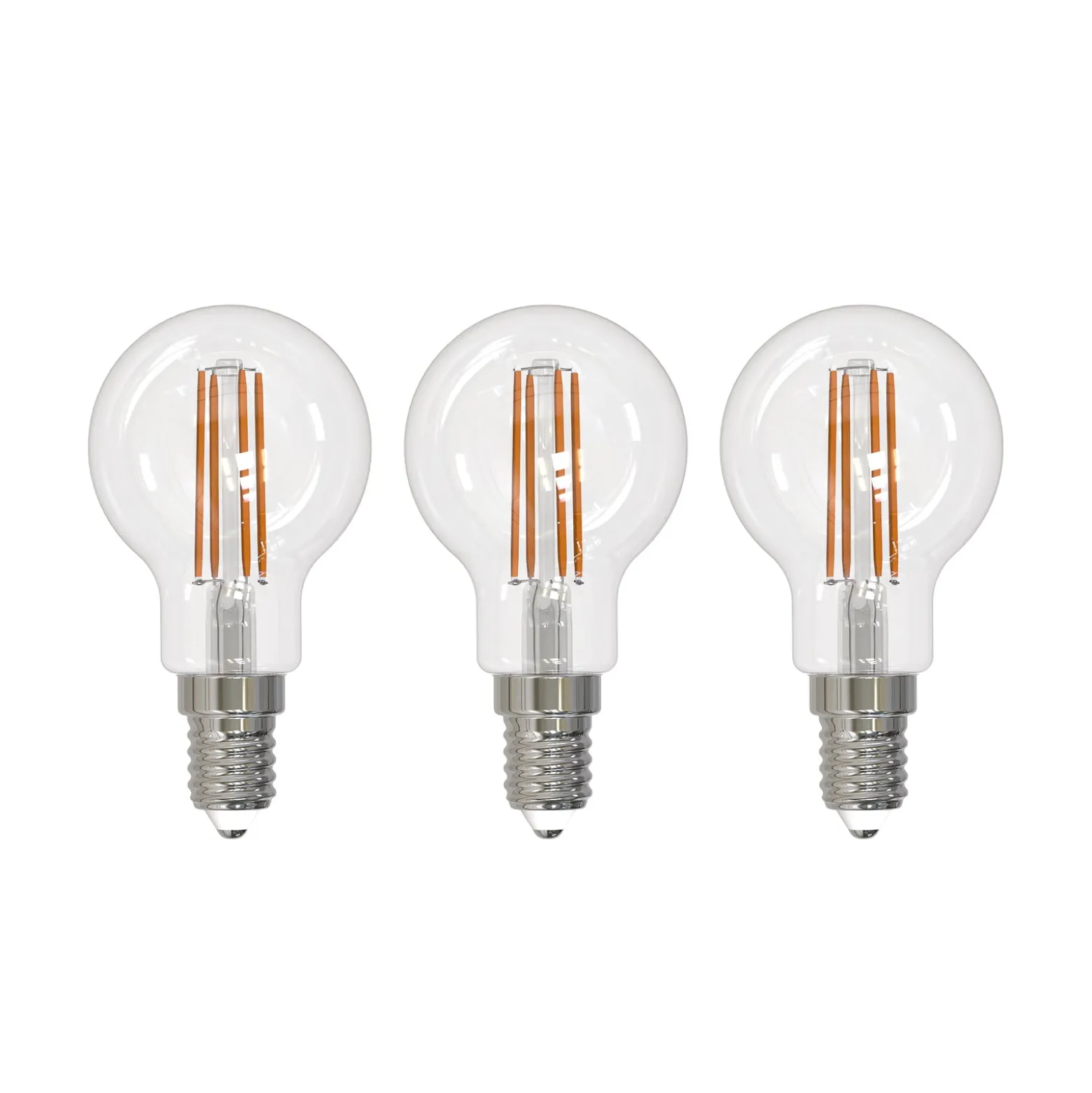 Arcchio LED hehkulamppu E14 G45, 3 kpl, 3000 K