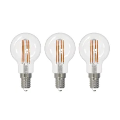 Arcchio LED hehkulamppu E14 G45, 3 kpl, 2700 K