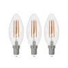 Arcchio LED hehkulamppu E14 kynttilä, 3 kpl, 4000 K