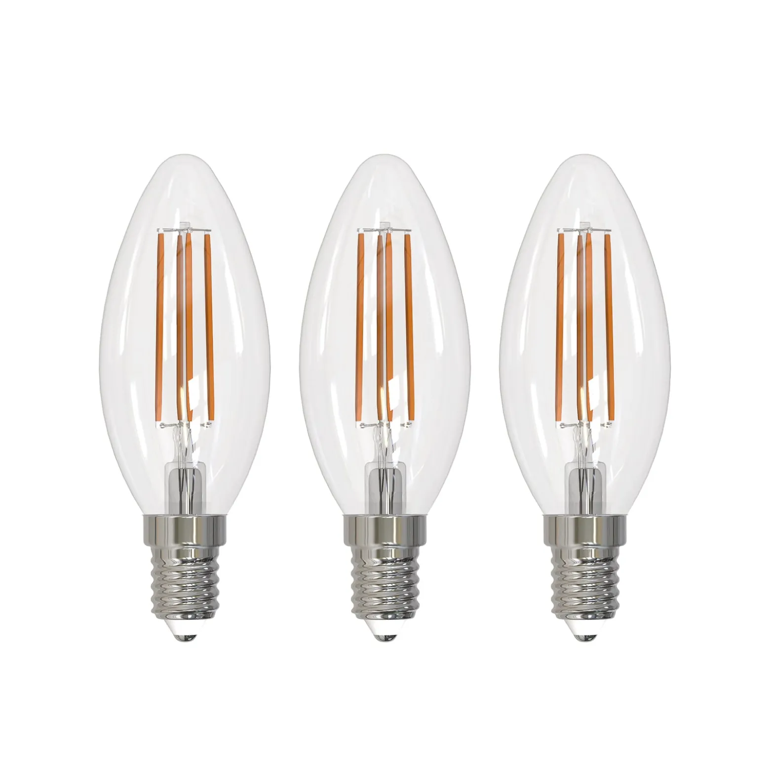 Arcchio LED hehkulamppu E14 kynttilä, 3 kpl, 4000 K