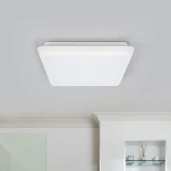 Arcchio LED-kattovalaisin Augustin, 25 x 25 cm, valkoinen, IP54