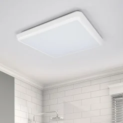 Arcchio LED-kattovalaisin Augustin, 30 x 30 cm, valkoinen, IP54