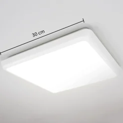Arcchio LED-kattovalaisin Augustin, 30 x 30 cm, valkoinen, IP54