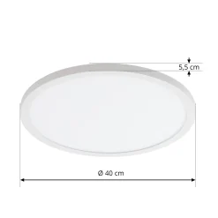 Arcchio LED-kattovalaisin Brenda, Ø 40 cm, CCT, kaukosäädin
