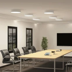 Arcchio LED-kattovalaisin Noabelle, Ø 40 cm, valkoinen, metallia