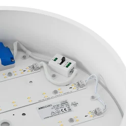 Arcchio LED-kattovalaisin Noabelle, Ø 40 cm, valkoinen, metallia