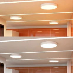 Arcchio LED-kattovalaisin Noabelle, Ø 80 cm, valkoinen, metallia