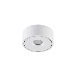 Arcchio LED-kattovalaisin Rotari, valkoinen, metalli, Ø 12 cm