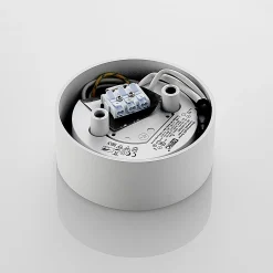 Arcchio LED-kattovalaisin Rotari, valkoinen, metalli, Ø 12 cm