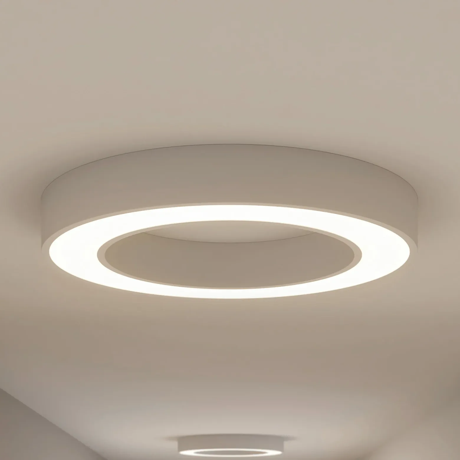 Arcchio LED-kattovalaisin Sharelyn, halkaisija 60 cm, valkoinen, himmennettävä