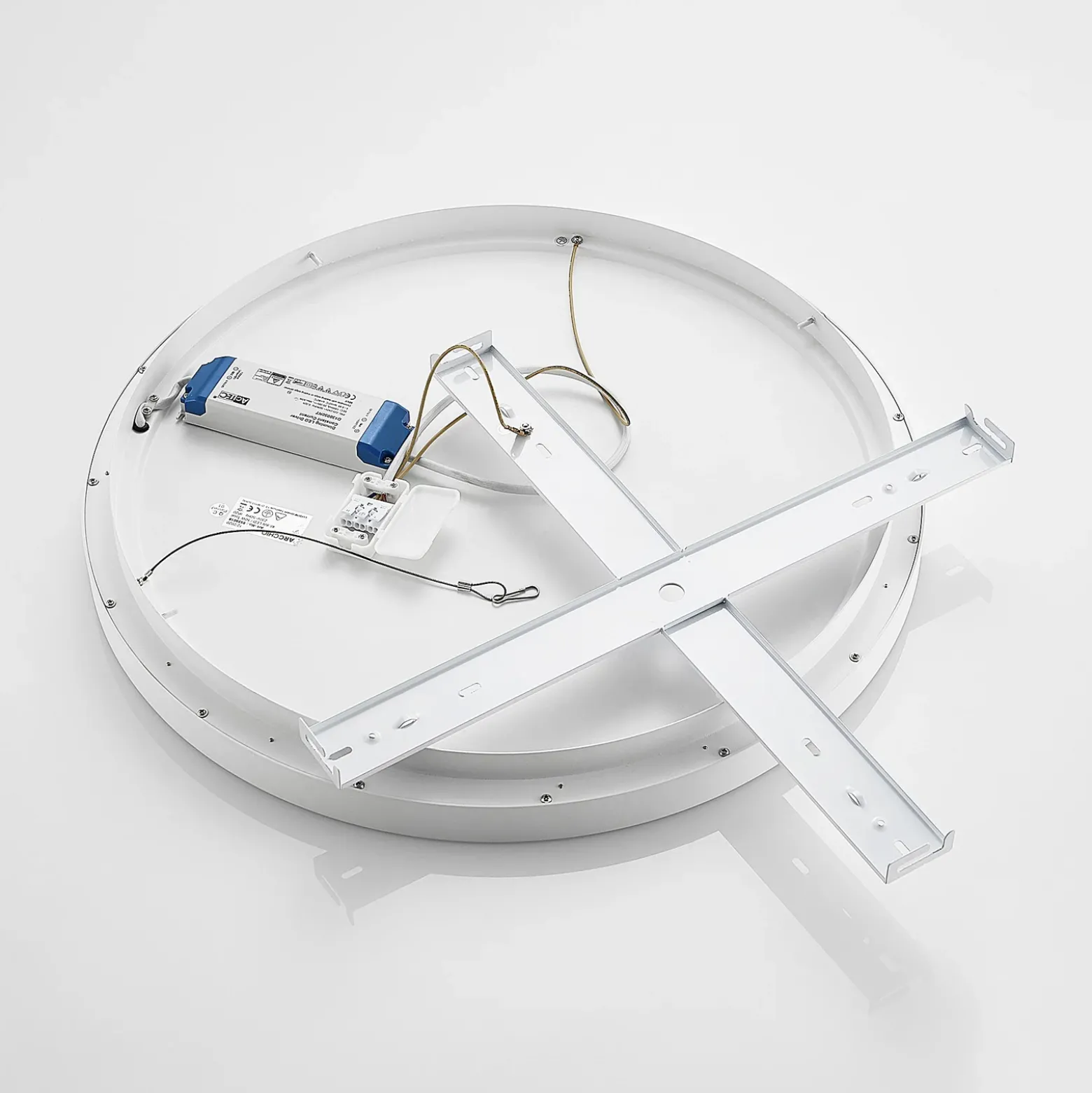 Arcchio LED-kattovalaisin Vivy, halkaisija 58 cm, valkoinen, metalli