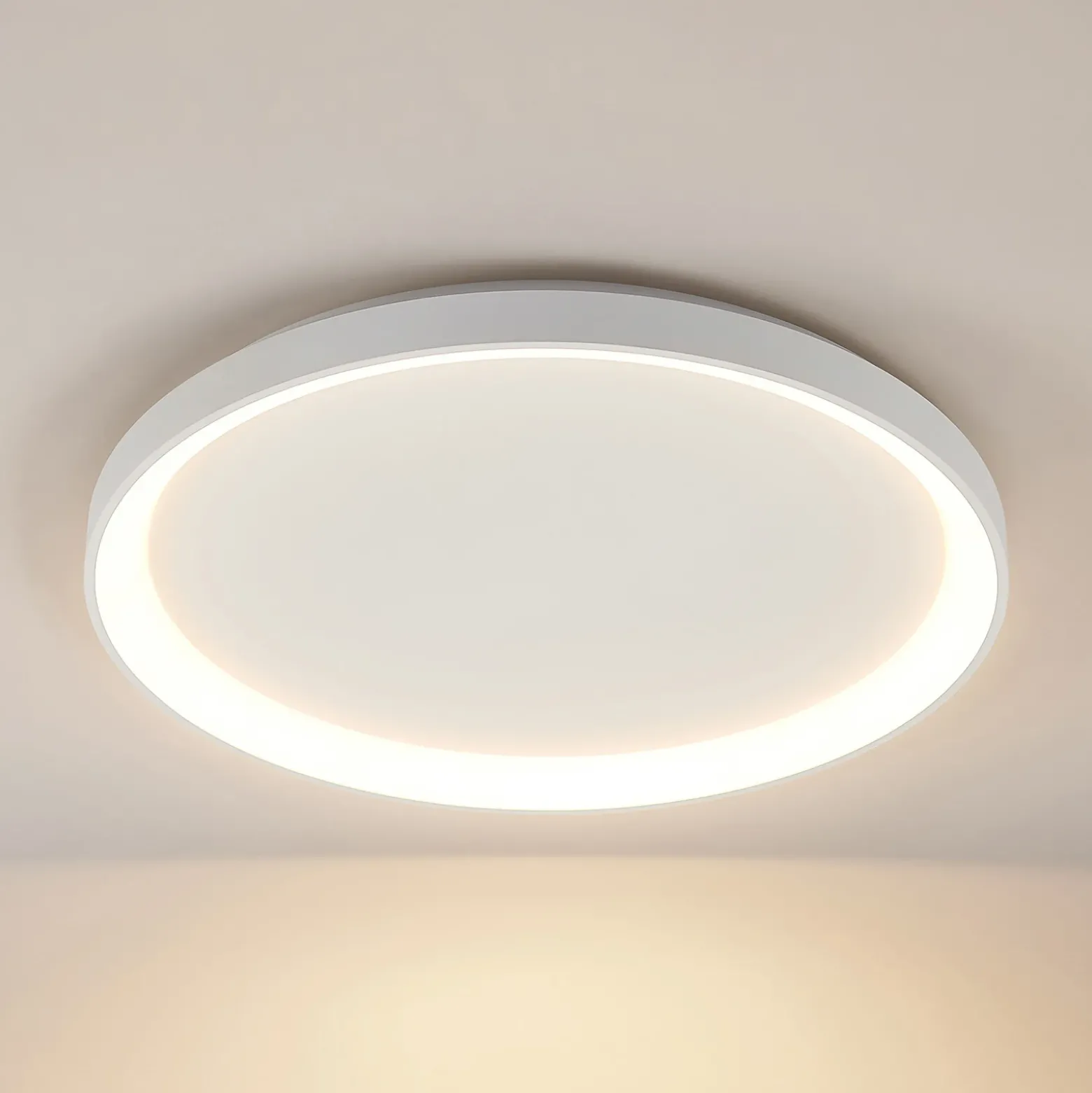 Arcchio LED-kattovalaisin Vivy, halkaisija 58 cm, valkoinen, metalli