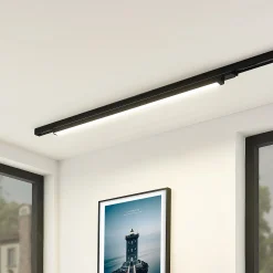 Arcchio LED-kiskovalaisin Harlow, musta, 109 cm, 4 000 K