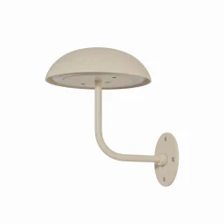 Arcchio LED ladattava pöytävalaisin Thenra, beige, seinäkiinnike