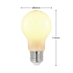 Arcchio LED-lamppu A60, E27, 6 W, 2 700 K, opaalilasi, himmennettävä