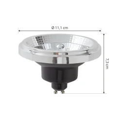 Arcchio LED-lamppu GU10 ES111, 11 W, 3 000 K, himmennettävä lämpimään valoon