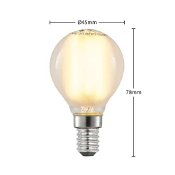 Arcchio LED-lamppu, pisaralamppu, E14, 4 W, himmeä, 2 700 K
