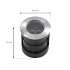 Arcchio LED-lattia-upotusspotti Thentos, Ø 12 cm, 40°, nikkeli, IP67