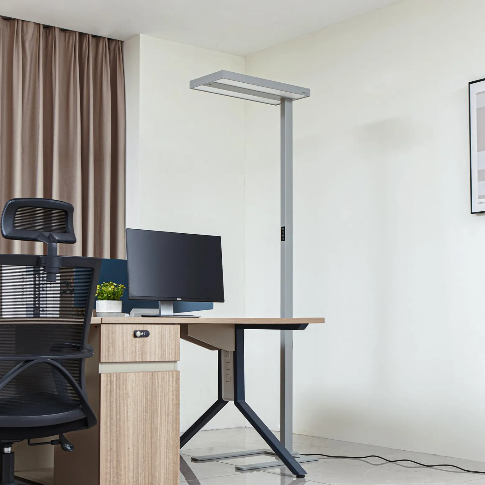 Arcchio LED-lattiavalaisin Logan Ultra HCL CCT, hopea, himmennettävä