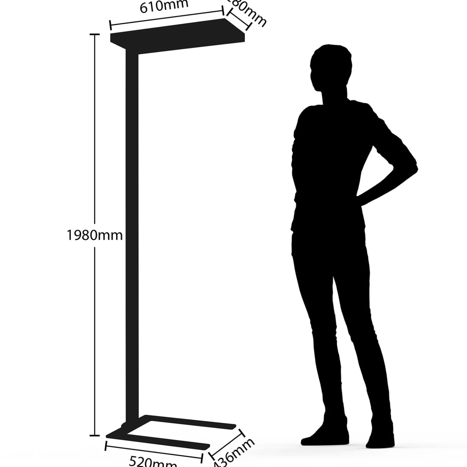 Arcchio LED-lattiavalaisin Logan Ultra, 4000K, sensori, himmennettävä