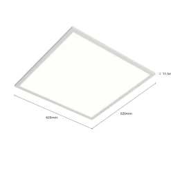 Arcchio LED-lisäpaneeli Vinas, 4000 K, 36 W, 62 cm x 62 cm