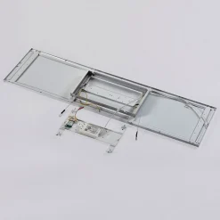 Arcchio LED-paneeli Arthur, 120 x 30 cm, hopea, 4000 K