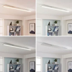 Arcchio LED-paneeli Arya, 120 cm, valkoinen, himmennettävä, alumiinia