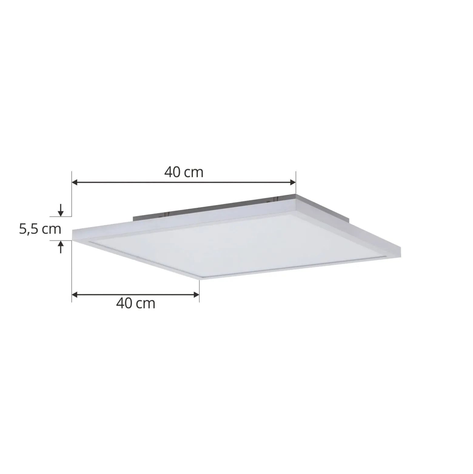 Arcchio LED-paneeli Brenda, 40 x 40 cm, CCT, kaukosäädin, kauko-ohjaus