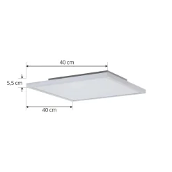 Arcchio LED-paneeli Brenda, 40 x 40 cm, CCT, kaukosäädin, kauko-ohjaus
