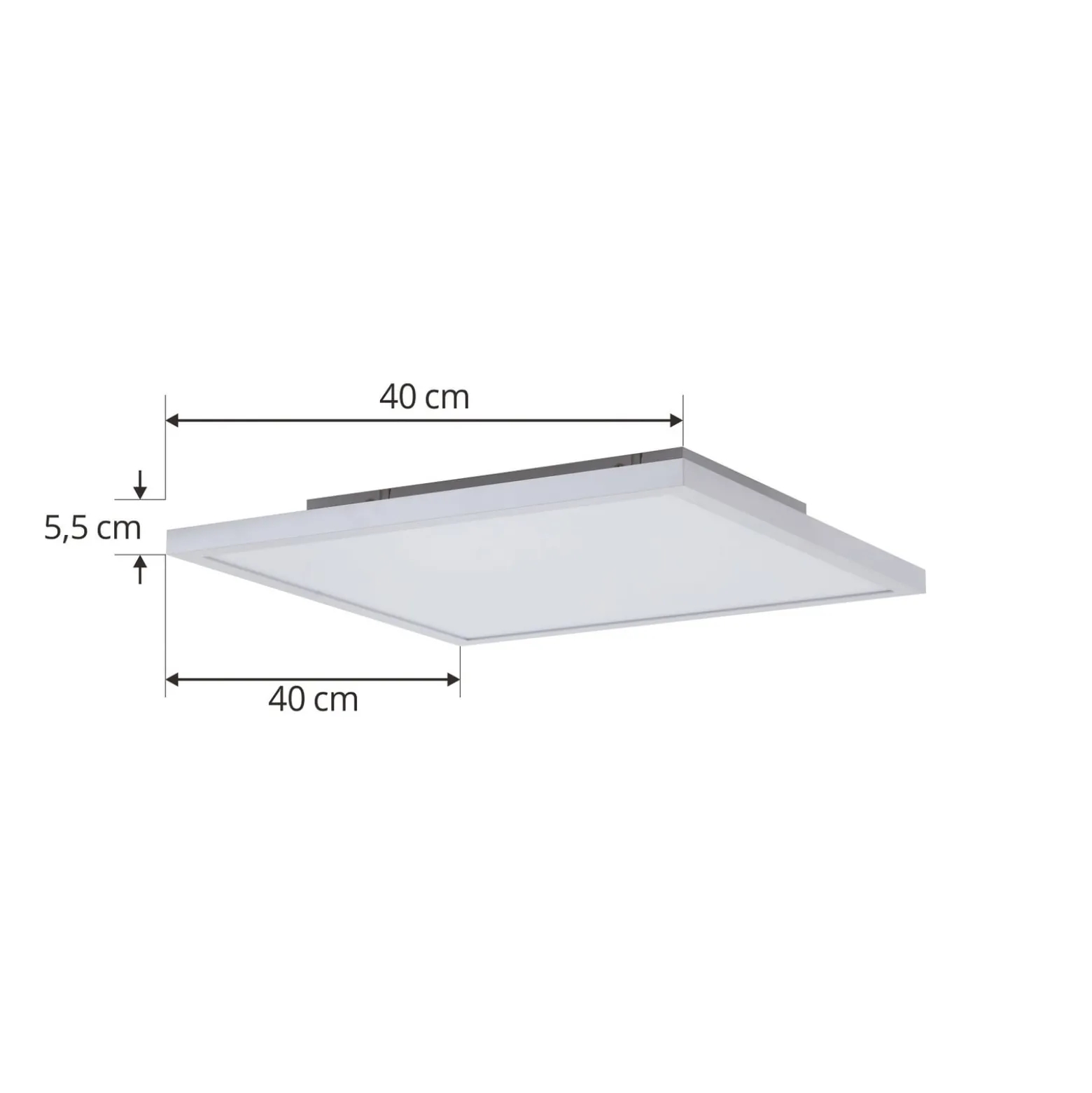 Arcchio LED-paneeli Brenda, 40 x 40 cm, CCT, kaukosäädin, kauko-ohjaus