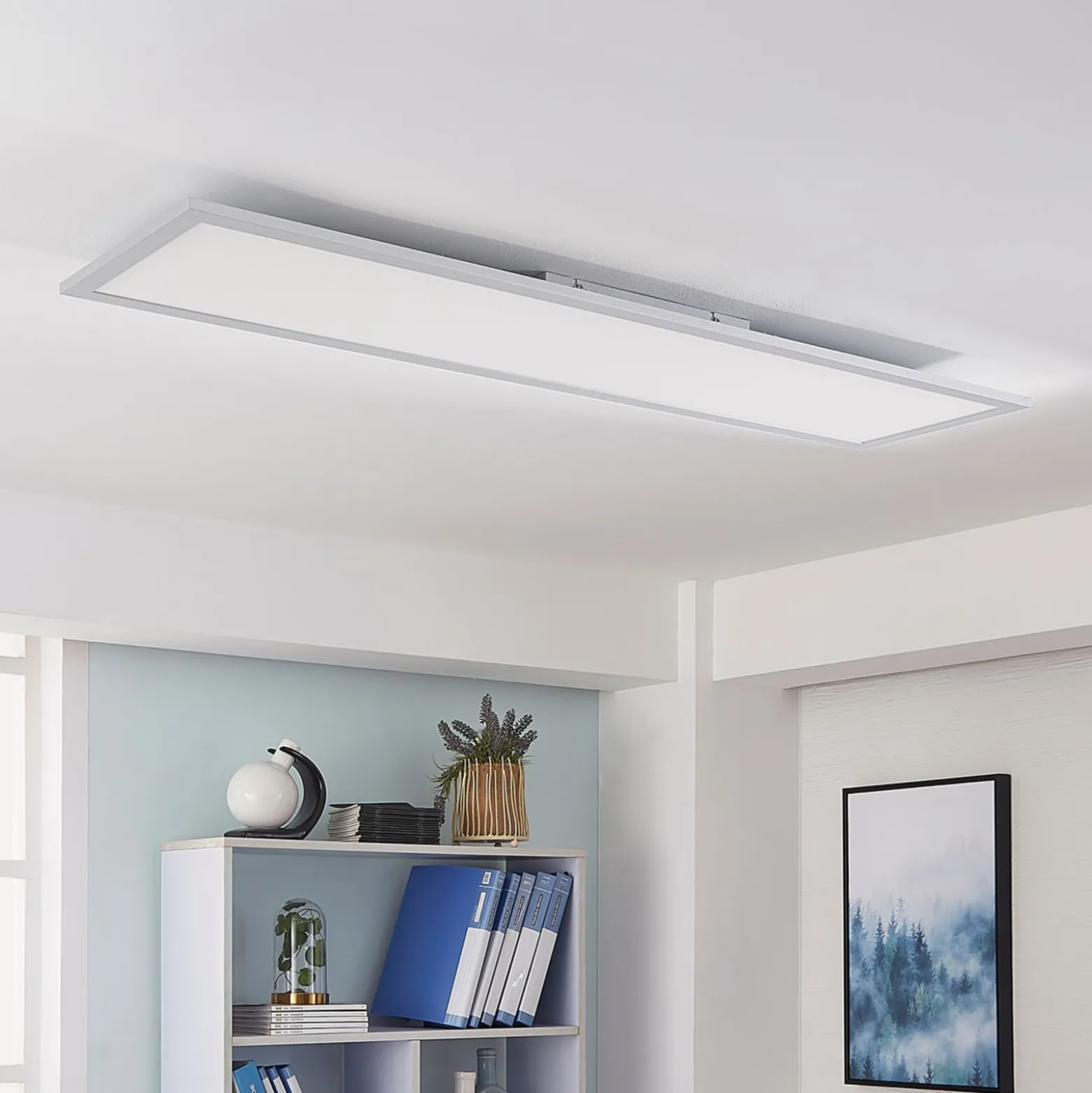 Arcchio LED-paneeli Lysander, 50W, CCT, 119cm, hopea