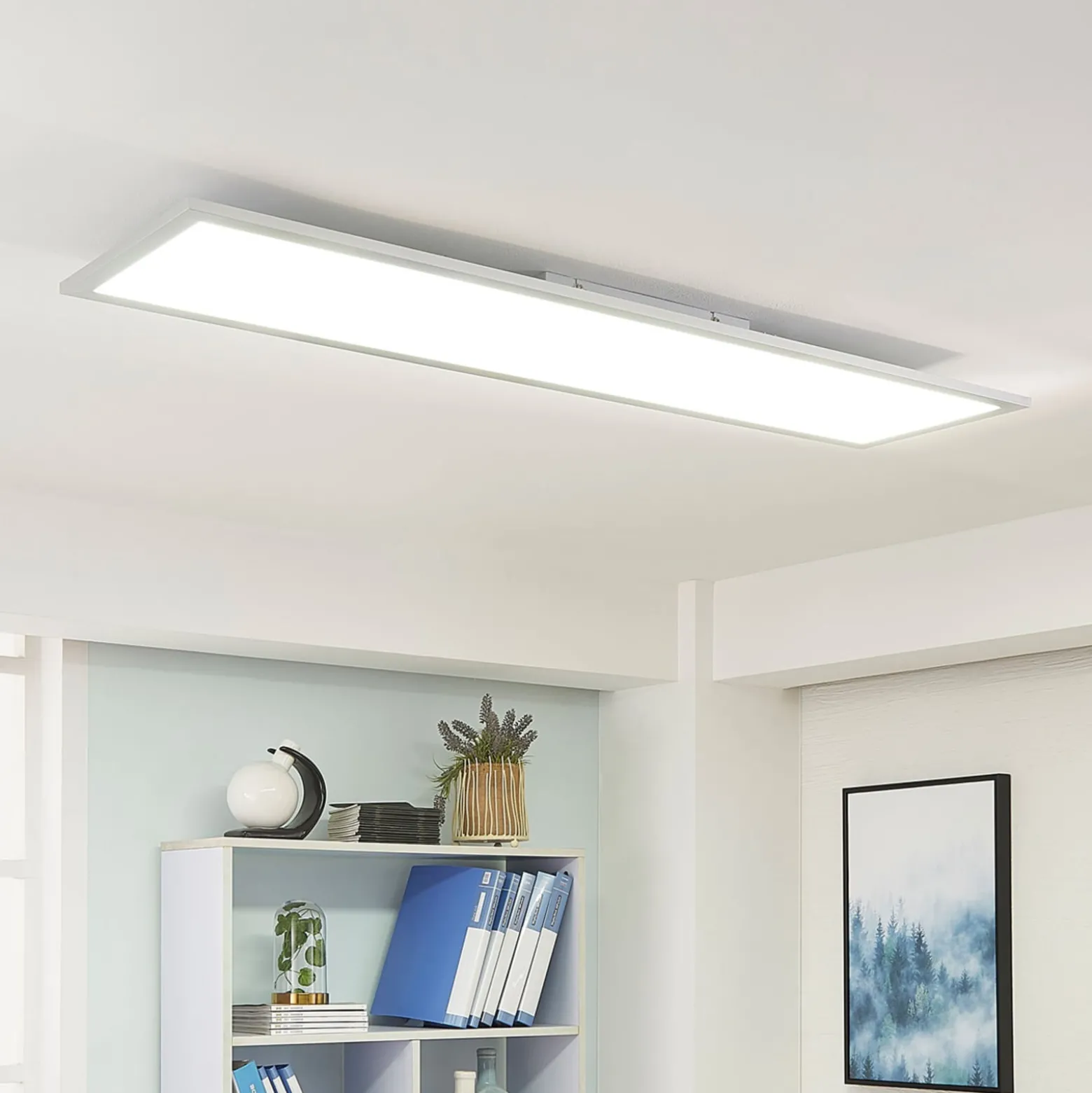 Arcchio LED-paneeli Lysander, 50W, CCT, 119cm, hopea