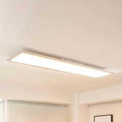Arcchio LED-paneeli Lysander, 50W, CCT, 119cm, hopea