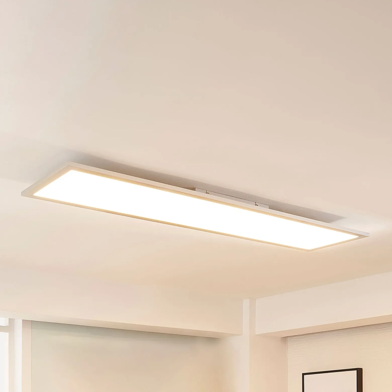 Arcchio LED-paneeli Lysander, 50W, CCT, 119cm, hopea