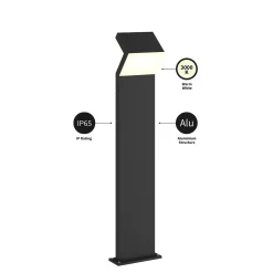 Arcchio LED polkuvalaisin Havin, antrasiitti, metalli, 100cm