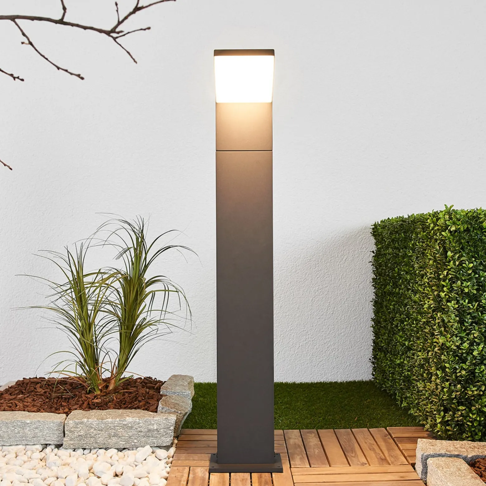 Arcchio LED polkuvalaisin Yolena, 100 cm, antrasiitti, alumiini