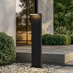 Arcchio LED-pylväsvalaisin Iberion, 90 cm, antrasiitti, anturi