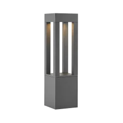 Arcchio LED-pylväsvalaisin Lienna, 60 cm, harmaa, metalli, IP65