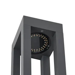 Arcchio LED-pylväsvalaisin Lienna, 60 cm, harmaa, metalli, IP65