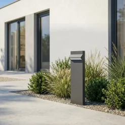 Arcchio LED-pylväsvalaisin Vonar, korkeus 50 cm, antrasiitti