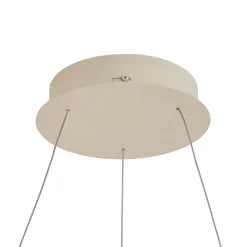 Arcchio LED-riippuvalaisin Albiona, beige, 1 rengas, halkaisija 60 cm