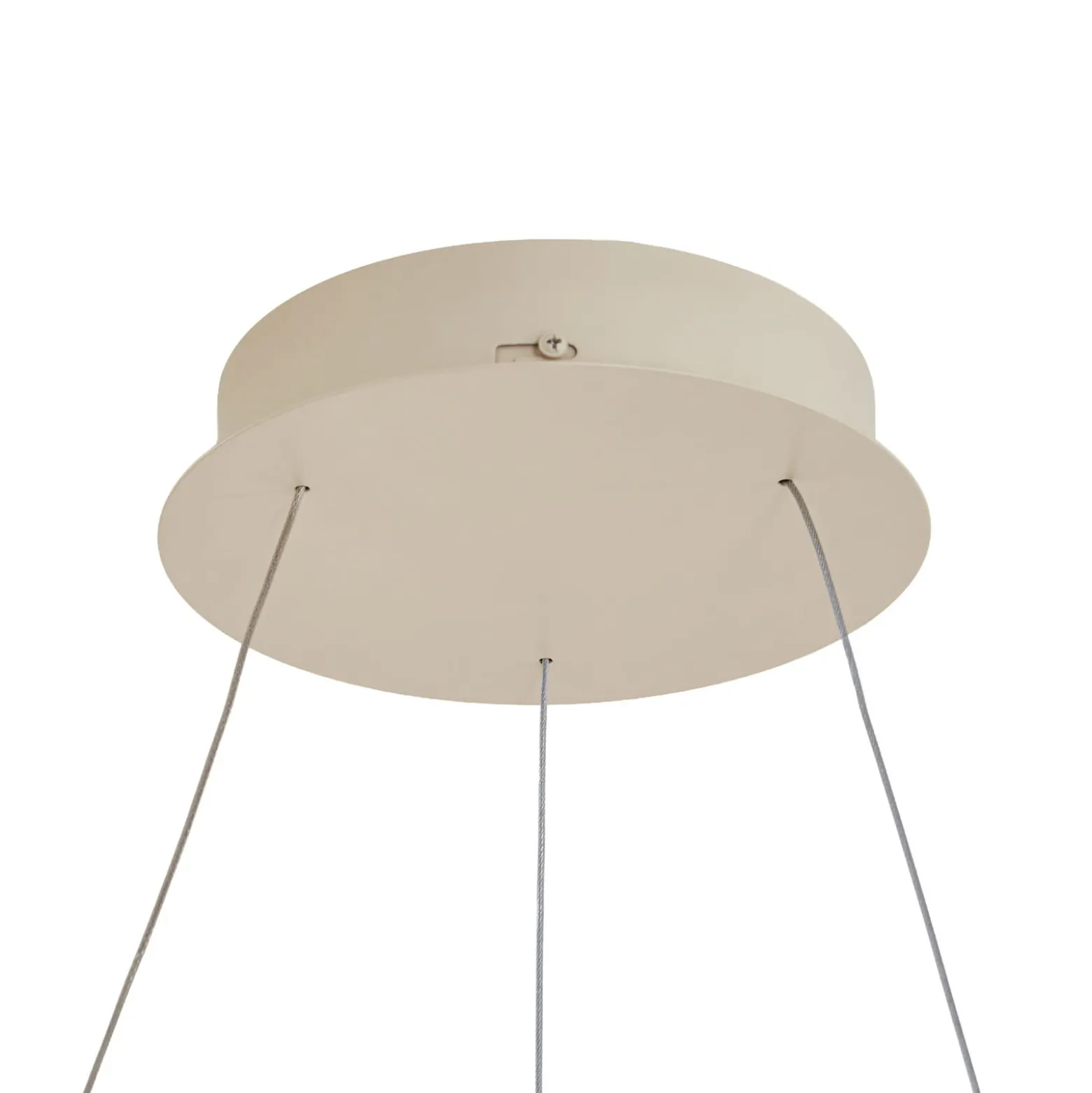Arcchio LED-riippuvalaisin Albiona, beige, 1 rengas, halkaisija 60 cm