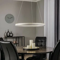 Arcchio LED-riippuvalaisin Albiona, beige, 1 rengas, halkaisija 60 cm