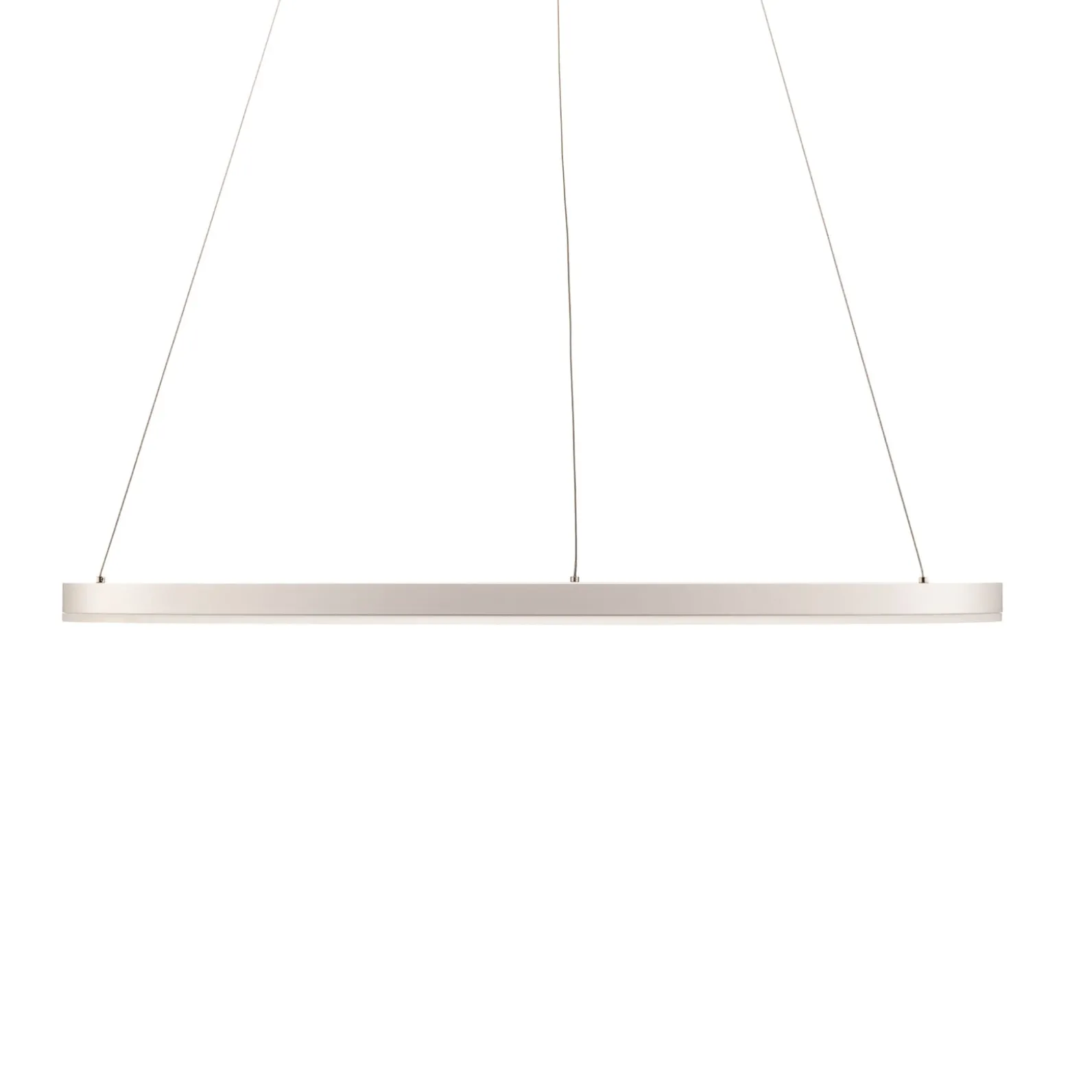 Arcchio LED-riippuvalaisin Albiona, valkoinen, 1 rengas, Ø 80 cm