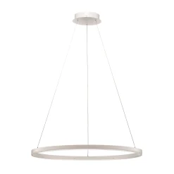 Arcchio LED-riippuvalaisin Albiona, valkoinen, 1 rengas, Ø 80 cm